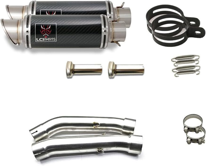 旧車 50φデュアルサイレンサー楕円タイコ／ショートタイプ D50W-ST